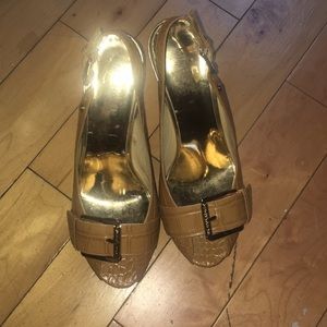 Micheal Kors peep toe heels